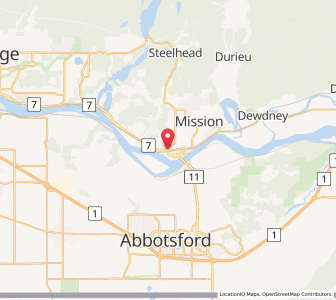 Map of Mission, British ColumbiaBritish Columbia