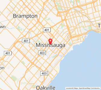 Map of Mississauga, OntarioOntario