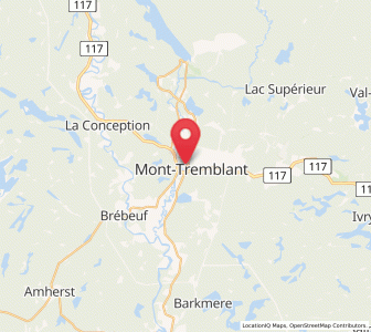 Map of Mont-Tremblant, Quebec