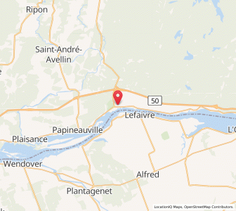 Map of Montebello, QuebecQuebec