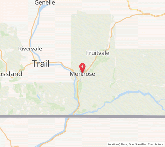 Map of Montrose, British ColumbiaBritish Columbia