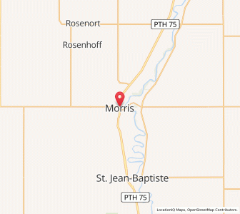 Map of Morris, ManitobaManitoba