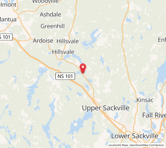 Map of Mount Uniacke, Nova ScotiaNova Scotia