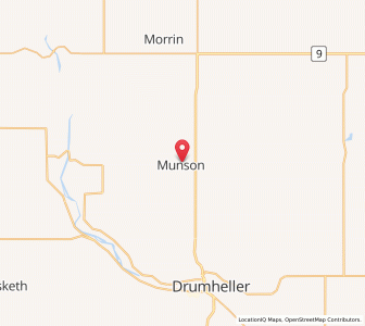 Map of Munson, AlbertaAlberta