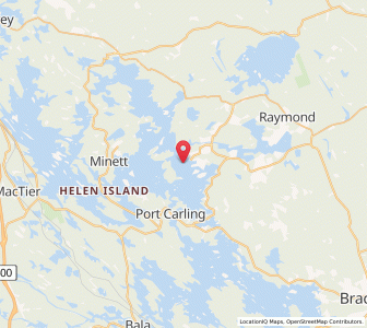 Map of Muskoka Lakes, OntarioOntario