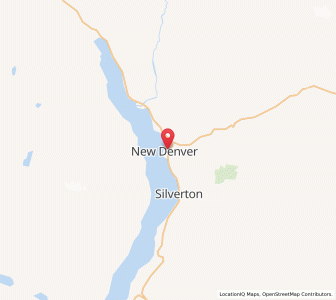 Map of New Denver, British ColumbiaBritish Columbia