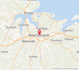 Map of New Glasgow, Nova ScotiaNova Scotia