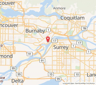 Map of New Westminster, British ColumbiaBritish Columbia