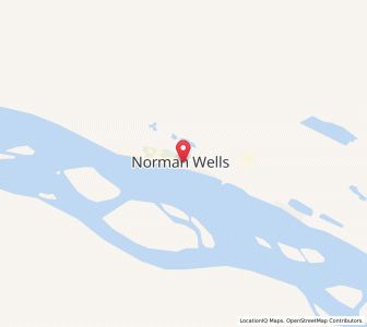 Map of Norman Wells, Northwest TerritoriesNorthwest Territories
