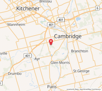 Map of North Dumfries, OntarioOntario