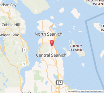 Map of North Saanich, British ColumbiaBritish Columbia