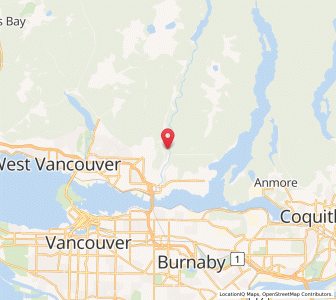 Map of North Vancouver District, British ColumbiaBritish Columbia