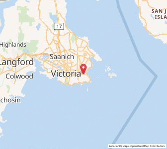 Map of Oak Bay, British ColumbiaBritish Columbia