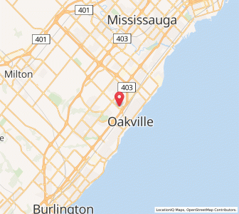 Map of Oakville, OntarioOntario