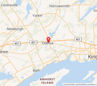 Map of Odessa, OntarioOntario