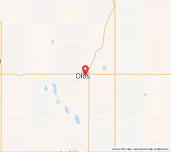 Map of Olds, AlbertaAlberta