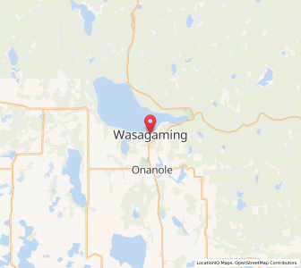 Map of Onanole, ManitobaManitoba