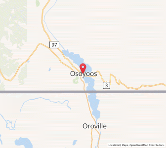 Map of Osoyoos, British ColumbiaBritish Columbia