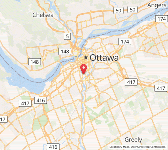 Map of Ottawa-Carleton, OntarioOntario