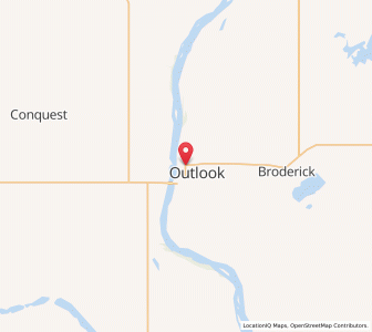 Map of Outlook, SaskatchewanSaskatchewan