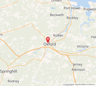 Map of Oxford, Nova ScotiaNova Scotia