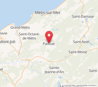 Map of Padoue, Quebec