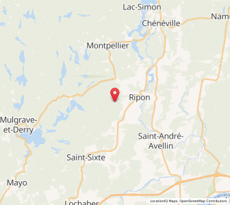 Map of Papineau, QuebecQuebec