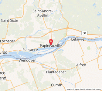 Map of Papineauville, QuebecQuebec