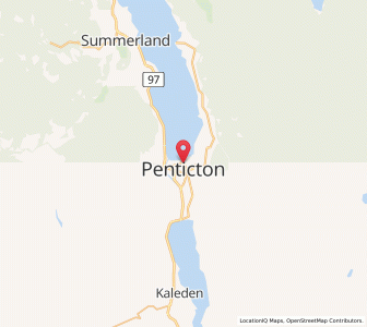 Map of Penticton, British ColumbiaBritish Columbia