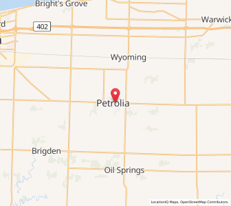 Map of Petrolia, OntarioOntario