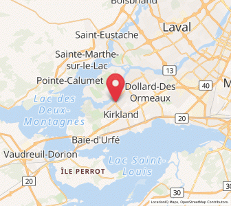 Map of Pierrefonds, Quebec
