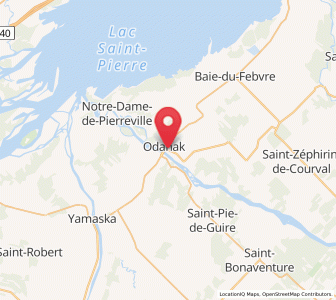 Map of Pierreville, Quebec