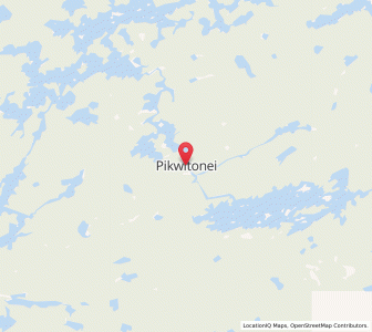 Map of Pikwitonei, ManitobaManitoba