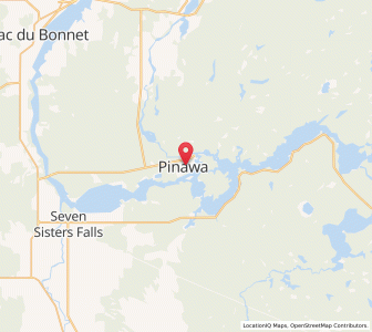 Map of Pinawa, ManitobaManitoba