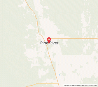 Map of Pine River, ManitobaManitoba