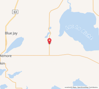 Map of Plamondon, AlbertaAlberta