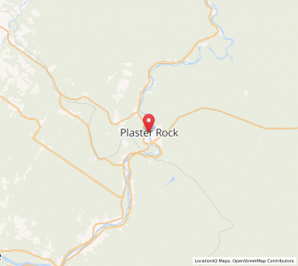 Map of Plaster Rock, New BrunswickNew Brunswick