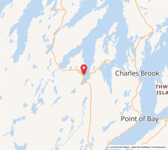 Map of Point Leamington, Newfoundland & LabradorNewfoundland and Labrador