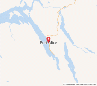 Map of Port Alice, British ColumbiaBritish Columbia