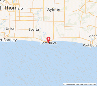 Map of Port Bruce, OntarioOntario