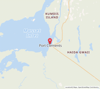 Map of Port Clements, British ColumbiaBritish Columbia