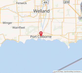 Map of Port Colborne, OntarioOntario