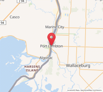 Map of Port Lambton, Ontario