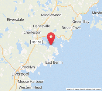 Map of Port Medway, Nova Scotia