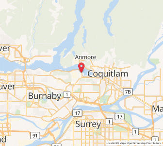 Map of Port Moody, British ColumbiaBritish Columbia