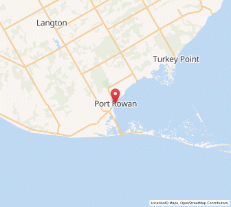 Map of Port Rowan, OntarioOntario