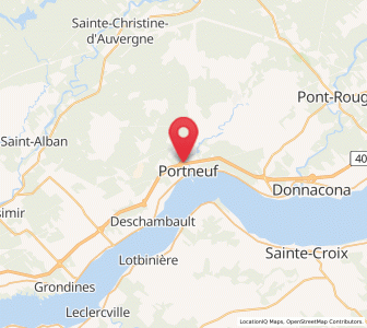 Map of Portneuf, Quebec