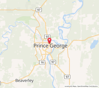 Map of Prince George, British ColumbiaBritish Columbia