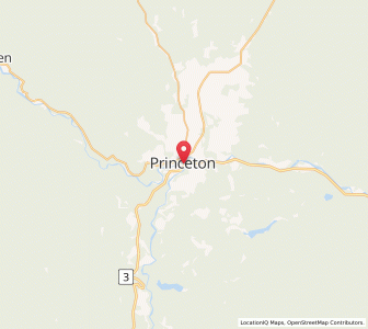 Map of Princeton, British ColumbiaBritish Columbia