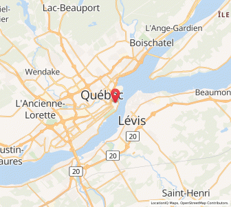 Map of Québec City, QuebecQuebec
